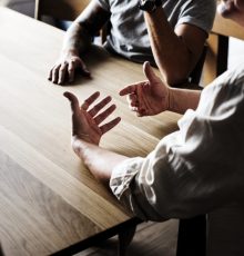 Diverse friends gathering together